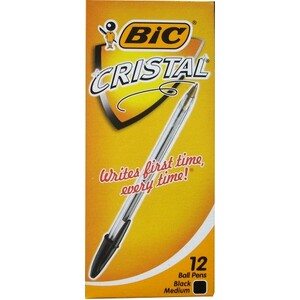 Bic Cristal Medium Ballpoint Pen Black
