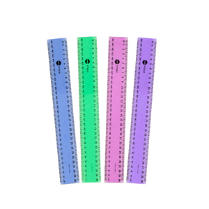 Marbig® Ruler Assorted Fluoro Colours 30cm