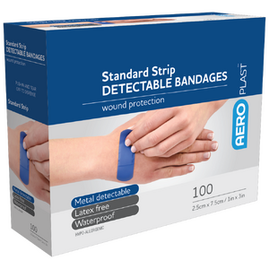 Detectable Bandages - Blue Standard Strip