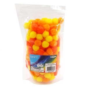 Arbee Pom Poms Yellow/Orange Tones
