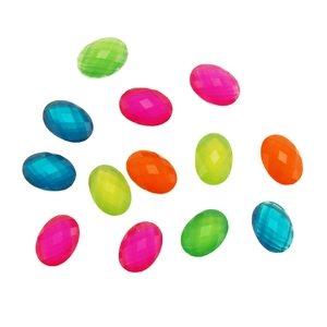 Arbee Stick-on Fluoro Oval Rhinestones