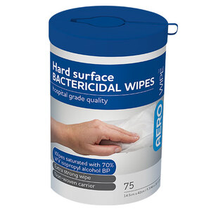 Hard Surface Disinfectant Wipes (Tub of 75)