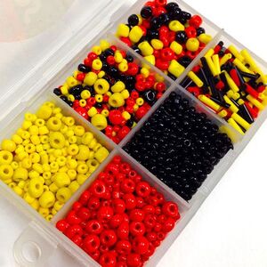 Arbee Bead Box Red/Yellow/Black 