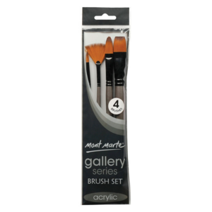 Mont Marte Gallery Series Acrylic Brush Set - Taklon