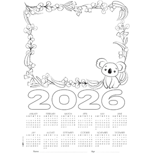 Zart Calendar Blanks 2026