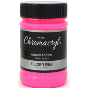 Chromacryl Students Acrylic Paint 250ml - Fluoro Pink