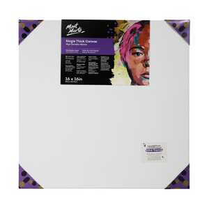 Mont Marte Single Thick  Premium Stretched Canvas - 40.6 x 40.6cm (16 x 16in)
