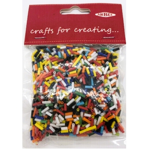 Arbee Bugle Beads - Multicoloured