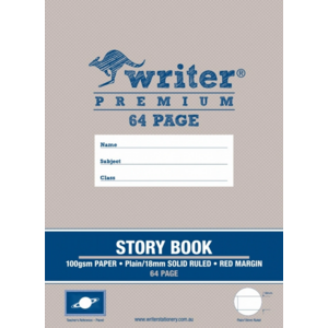 Writer Story Book Plain/18mm Solid Ruled - Planet