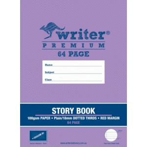 Writer Premium Story Book 18mm Dotted Thirds - Pencil