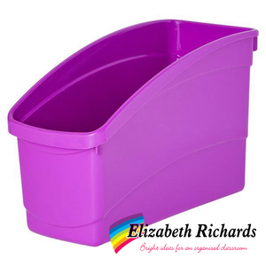 Elizabeth Richards Plastic Book Tub Purple