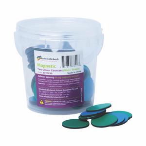 Elizabeth Richards Magnetic Two Colour Counters Blue/Green 