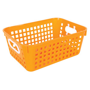 Elizabeth Richards Large Classroom Storage Basket Orange