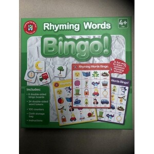 Learning Can Be Fun Rhyming Words Bingo!