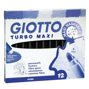 Giotto Turbo Maxi Black Markers