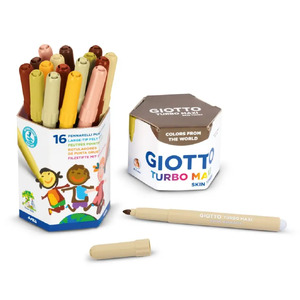 Giotto Turbo Skin Tones Markers - Maxi pot of 16