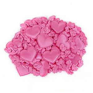 Little Puffy Shapes Pink Hearts