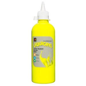 EC Liquicryl Acrylic Paint  Fluoro Yellow 500ml