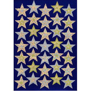 Australian Teaching Aids Gold Star Foil Stickers