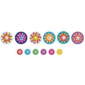 Australian Teaching Aids Foil Stickers - Multicoloured Stars 