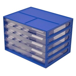 Italplast Document Cabinet 5 Drawer - Blueberry