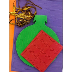 Christmas Foam Bauble Weaving Kit