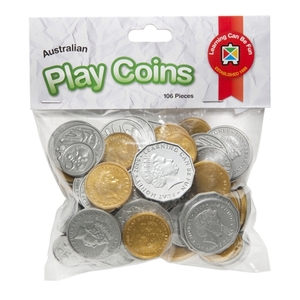 Learning Can Be Fun Plastic Play Australian Coins 