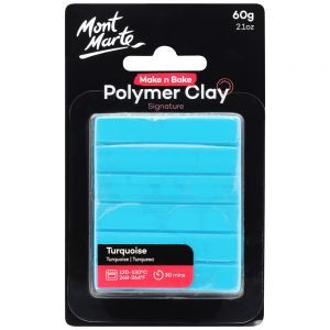 Mont Marte Signature Make n Bake Polymer Clay 60g - Turquoise
