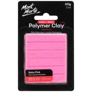 Mont Marte Signature Make n Bake Polymer Clay 60g - Baby Pink