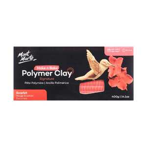 Mont Marte Signature Make n Bake Polymer Clay - Scarlet