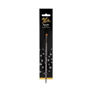 Mont Marte Artist Acrylic Brush  Premium Taklon Flat Bright - Size 10