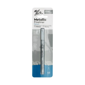 Mont Marte Premium Metallic Fineliner - Silver