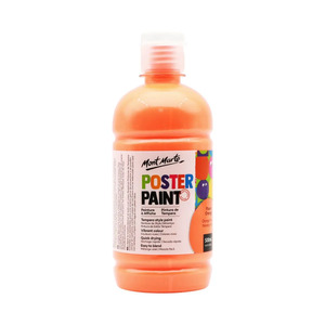 Mont Marte Kids Poster Paint - Fluoro Orange