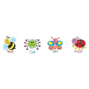 Australian Teaching Aids Merit Stickers - Kid Drawn Bugs