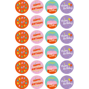 ATA Merit Stickers - Happy Birthday