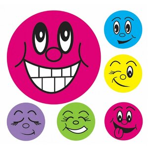 Avery Merit Stickers - Mini Smiley Faces