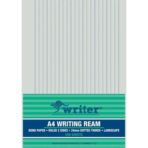 Writer A4 24mm Dotted Thirds Landscape