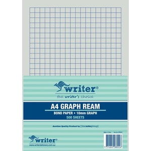 Writer Exam A4 10mm Graph Paper