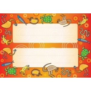 Australian Teaching Aids Card Name Plates - Aboriginal Trail