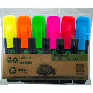 Osmer Recycled Highlighters Assorted Colours