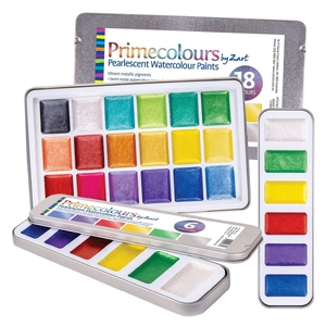 Primecolours by Zart Pearlescent Watercolour Paints
