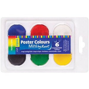 Poster Colours Paint by Zart Mini Set of 6