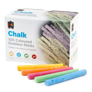 Educational Colours Dustless White and Coloured Chalk