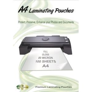 Gold Sovereign Laminating Pouches - 80mic