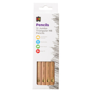 EC Jumbo Triangular HB Pencils