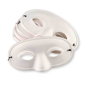 EC Papier Mache' Half Face Masks