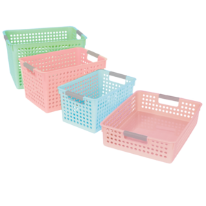 Elizabeth Richards Pastel Classroom Baskets Large