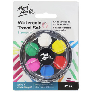 Mont Marte Watercolour Travel Set - Watercolour Disc
