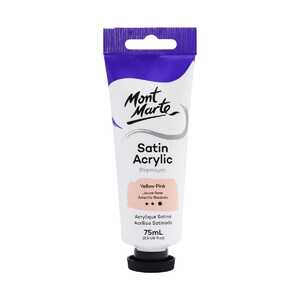 Mont Marte Premium Satin Acrylic Paint - Yellow Pink