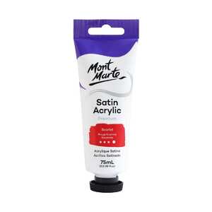 Mont Marte Premium Satin Acrylic Paint - Scarlet